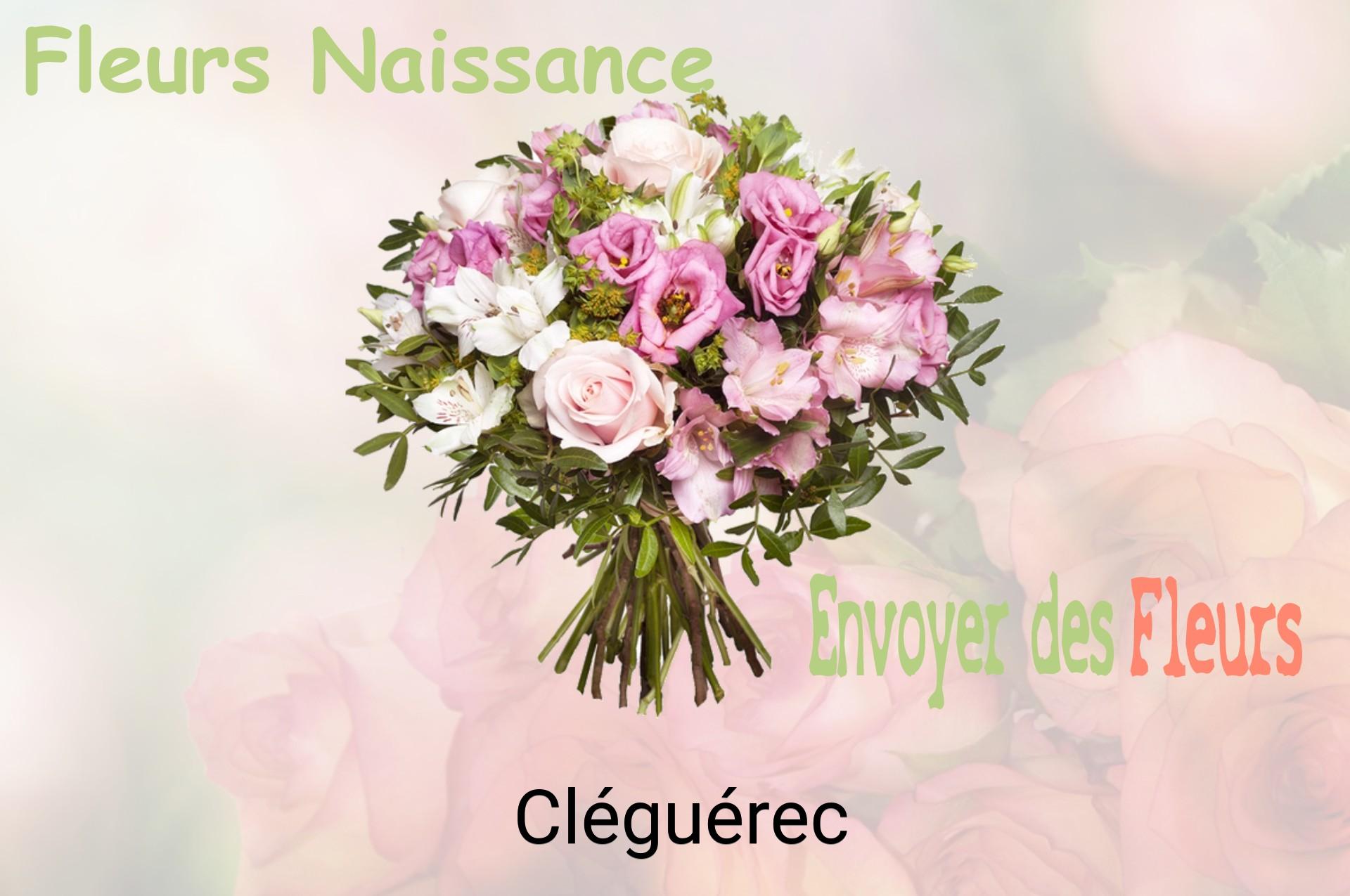 Bouquet de fleurs de naissance livré à Cléguérec